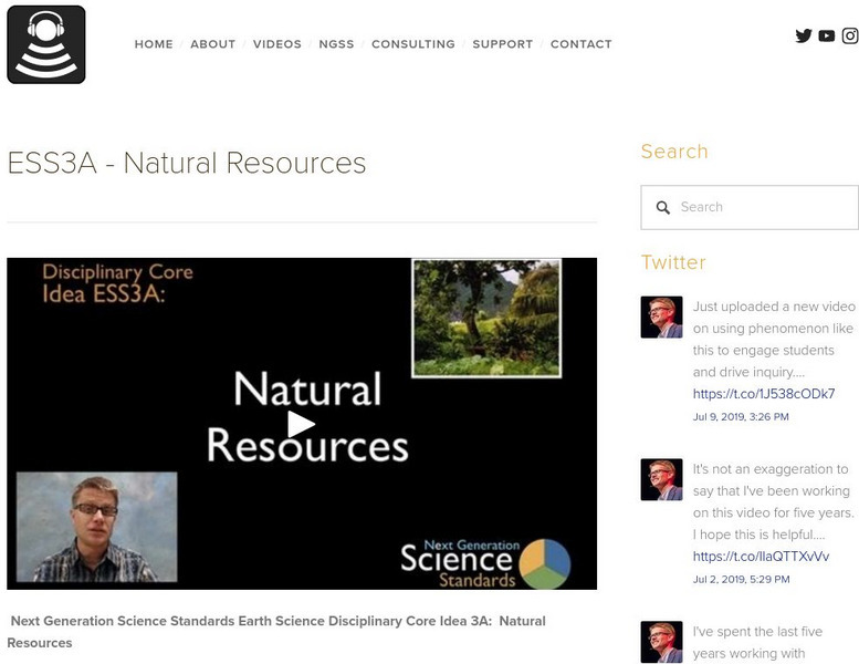 Bozeman Science: Natural Resources Instructional Video Bozeman Science: Natural Resources Instructional Video