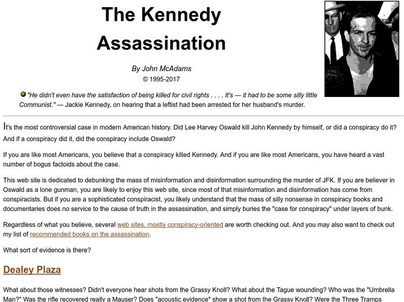 Mc Adams: The Kennedy Assassination Website Mc Adams: The Kennedy Assassination Website