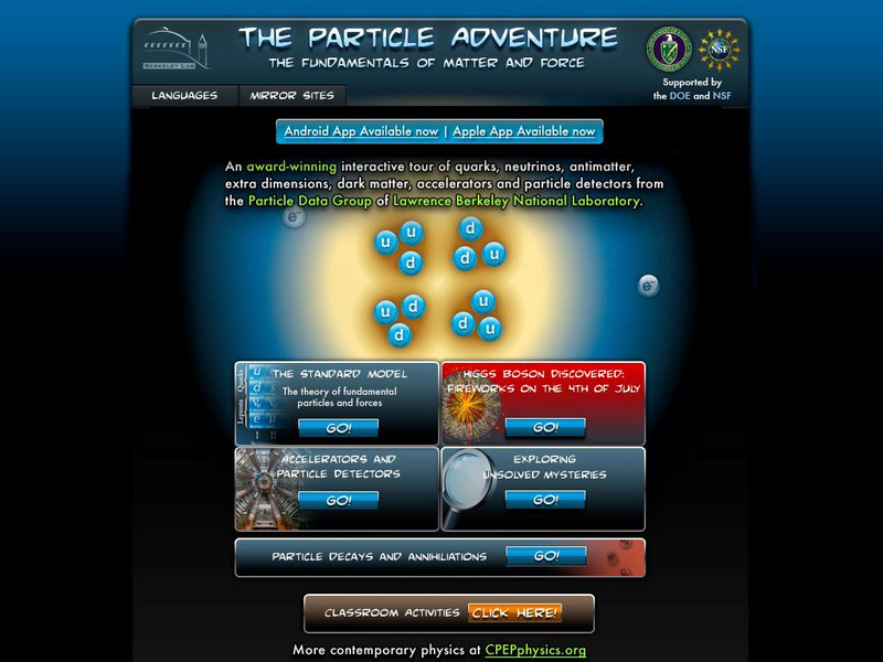 Berkeley Lab: The Particle Adventure Unit Plan Berkeley Lab: The Particle Adventure Unit Plan
