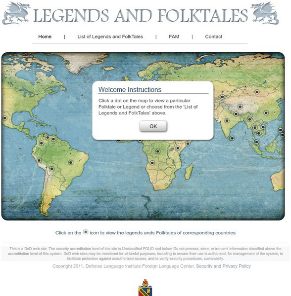 Defense Language Institute Foreign Language Center: Legends and Folktales Instructional Video Defense Language Institute Foreign Language Center: Legends and Folktales Instructional Video