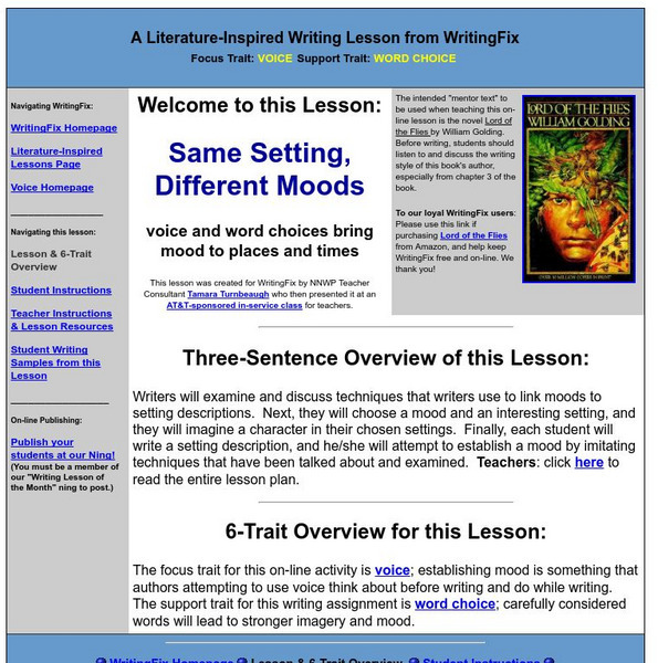 Writing Fix: Same Setting, Different Moods Lesson Plan