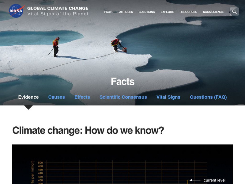Nasa: Climate Change: How Do We Know? Website Nasa: Climate Change: How Do We Know? Website