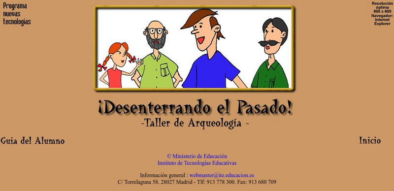 Ministerio De Educacion: Desenterrando El Pasado! Activity Ministerio De Educacion: Desenterrando El Pasado! Activity
