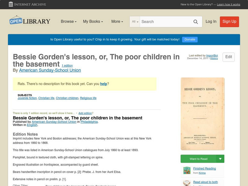 Open Library: Bessie Gorden's Lesson eBook Open Library: Bessie Gorden's Lesson eBook