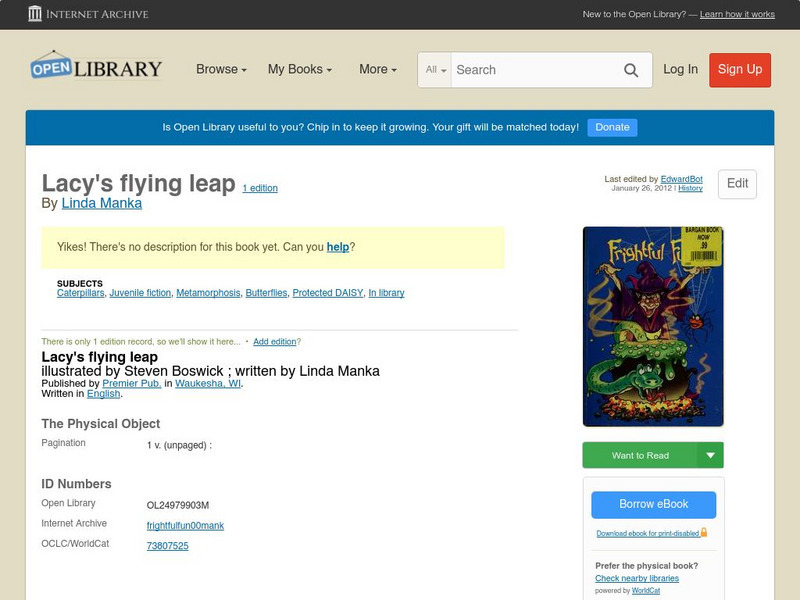 Open Library: Lacy's Flying Leap eBook Open Library: Lacy's Flying Leap eBook