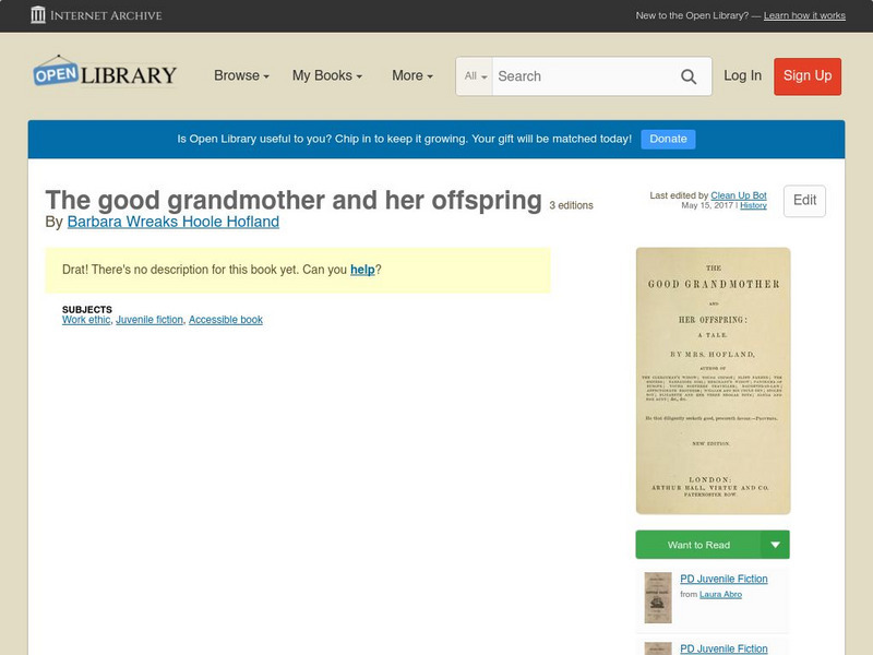 Open Library: The Good Grandmother and Her Offspring eBook Open Library: The Good Grandmother and Her Offspring eBook