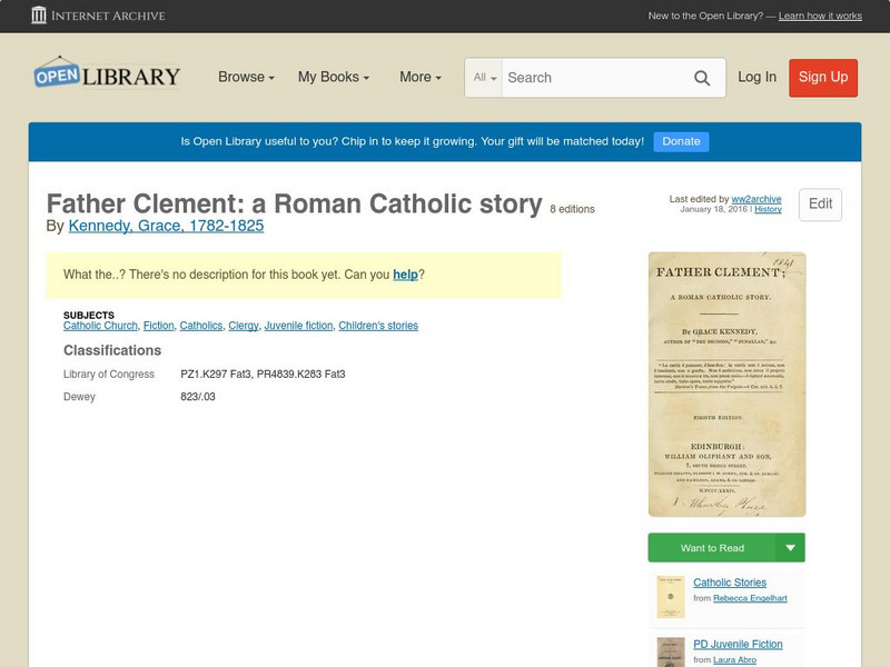Open Library: Father Clement: A Roman Catholic Story eBook Open Library: Father Clement: A Roman Catholic Story eBook