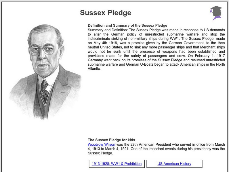 Siteseen: American Historama: Sussex Pledge Article Siteseen: American Historama: Sussex Pledge Article