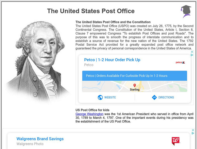 Siteseen: American Historama: The United States Post Office Article