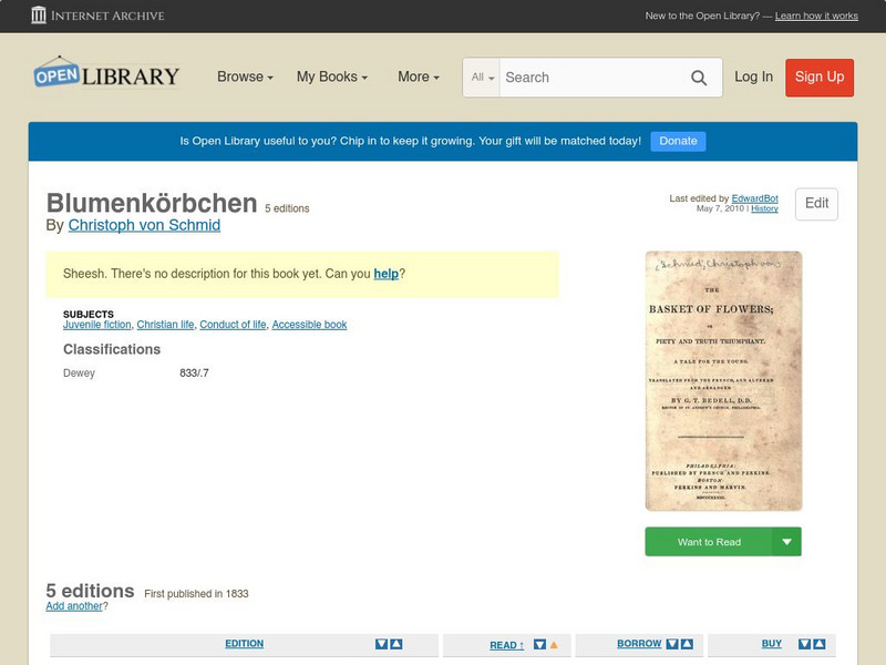 Open Library: Blumenkorbchen eBook Open Library: Blumenkorbchen eBook