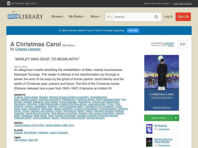 Open Library: A Christmas Carol eBook Open Library: A Christmas Carol eBook