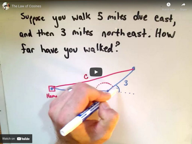 Patrick Jmt: The Law of Cosines Instructional Video