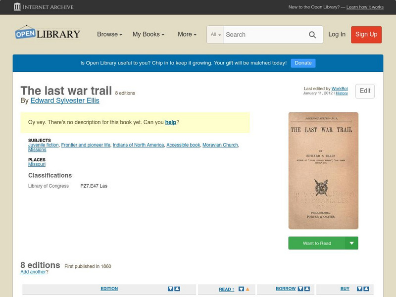 Open Library: The Last War Trail eBook Open Library: The Last War Trail eBook