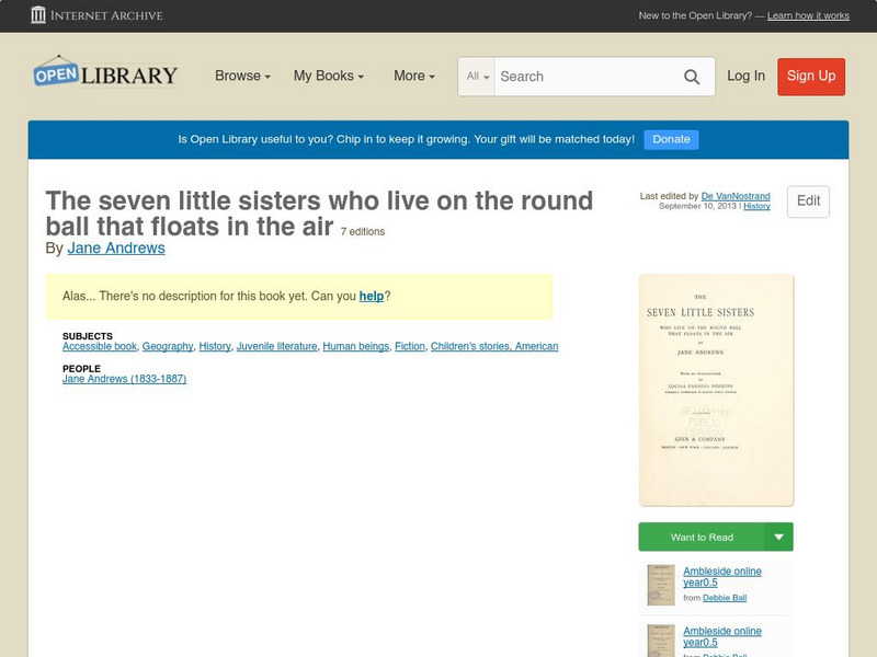 Open Library: Seven Little Sisters Who Live on the Round Ball That Floats in Air eBook