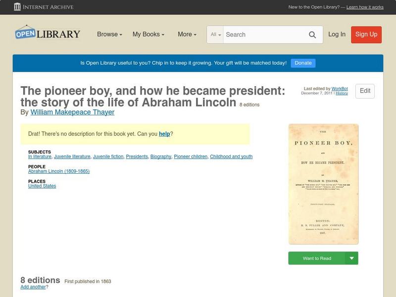 Open Library: The Story of the Life of Abraham Lincoln eBook Open Library: The Story of the Life of Abraham Lincoln eBook