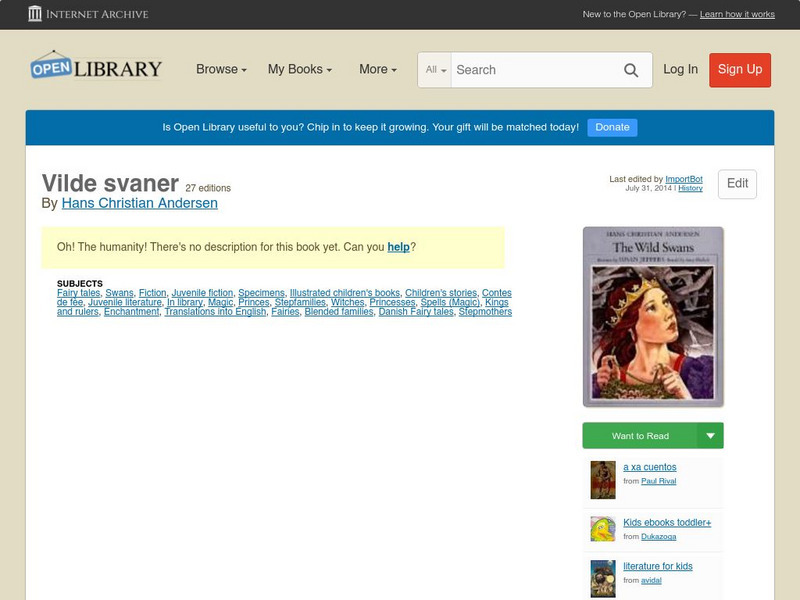 Open Library: Vilde Svaner eBook Open Library: Vilde Svaner eBook