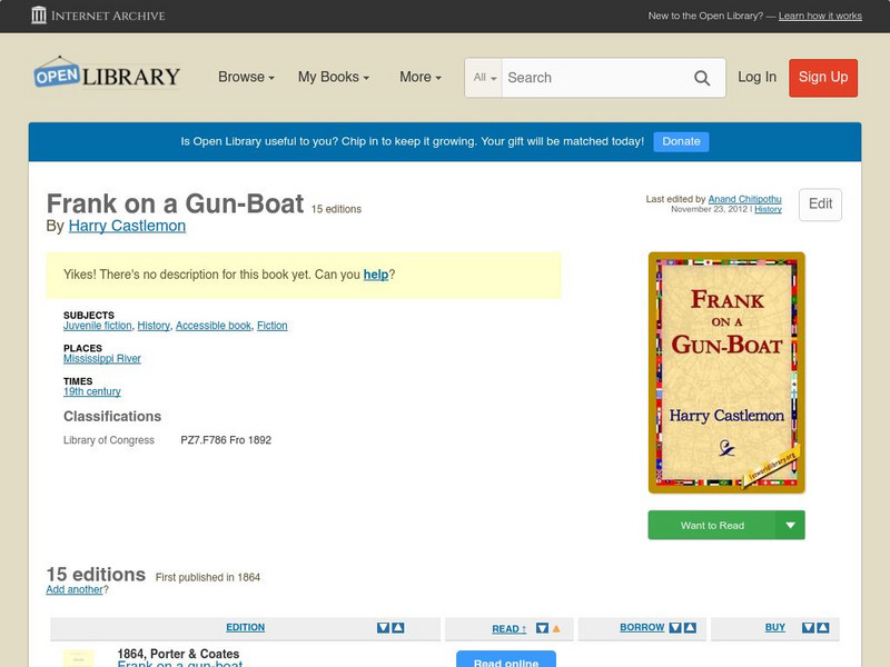 Open Library: Frank on a Gun Boat eBook Open Library: Frank on a Gun Boat eBook