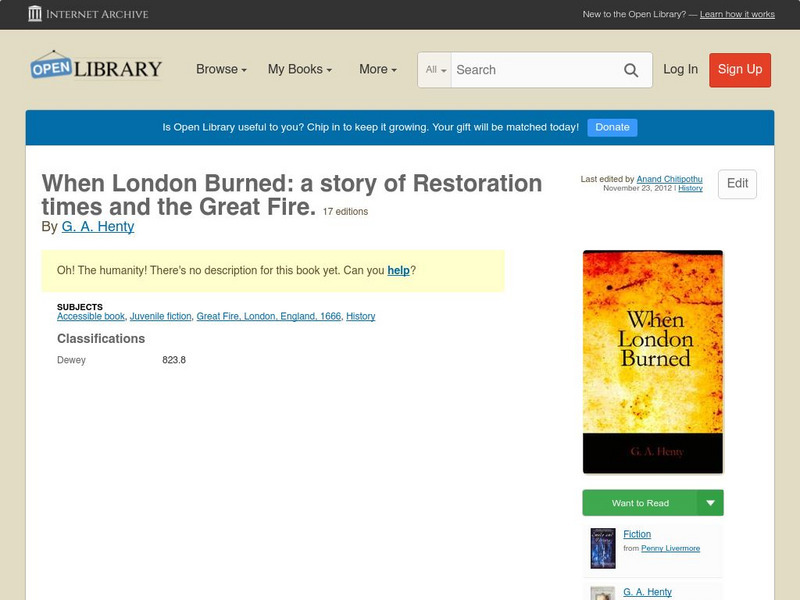 Open Library: When London Burned eBook Open Library: When London Burned eBook