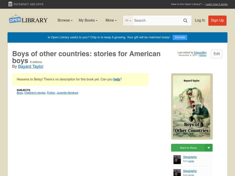 Open Library: Boys of Other Countries: Stories for American Boys eBook Open Library: Boys of Other Countries: Stories for American Boys eBook