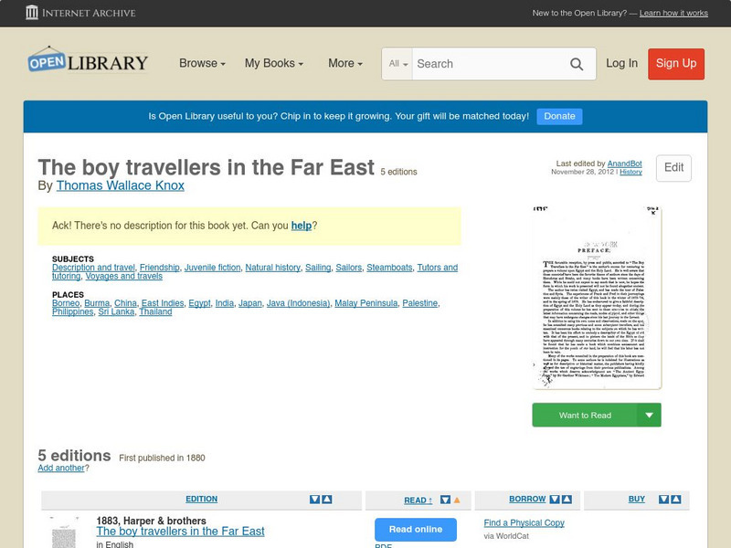 Open Library: The Boy Travellers in the Far East eBook