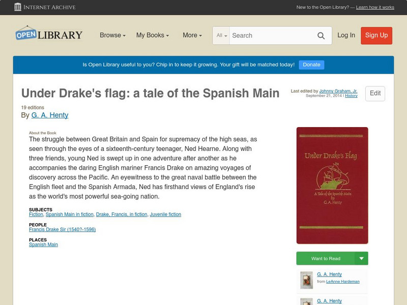 Open Library: Under Drake's Flag: A Tale of the Spanish Main eBook Open Library: Under Drake's Flag: A Tale of the Spanish Main eBook