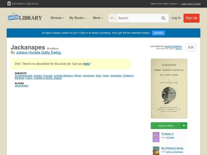 Open Library: Jackanapes eBook Open Library: Jackanapes eBook