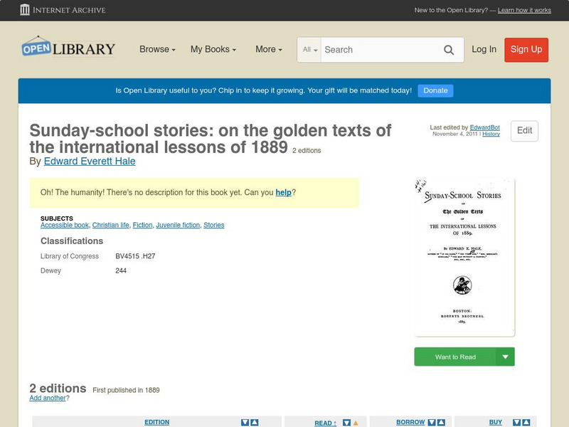 Open Library: Sunday School Stories: Golden Texts of the International Lessons eBook Open Library: Sunday School Stories: Golden Texts of the International Lessons eBook