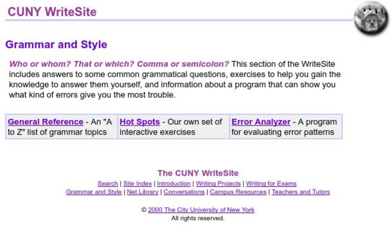 Cuny Write Site: Grammar and Style Handout Cuny Write Site: Grammar and Style Handout