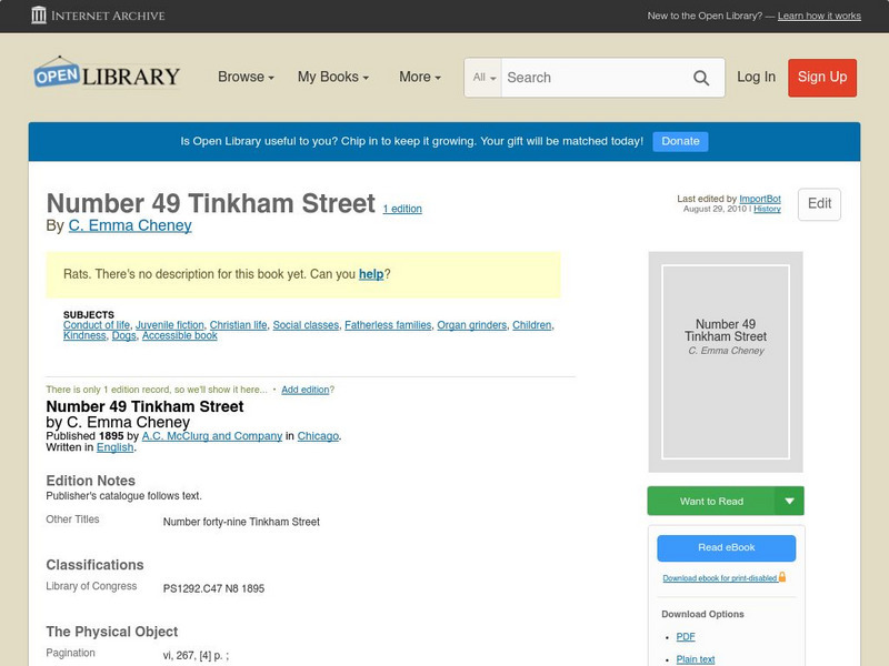 Open Library: Number 49 Tinkham Street eBook Open Library: Number 49 Tinkham Street eBook