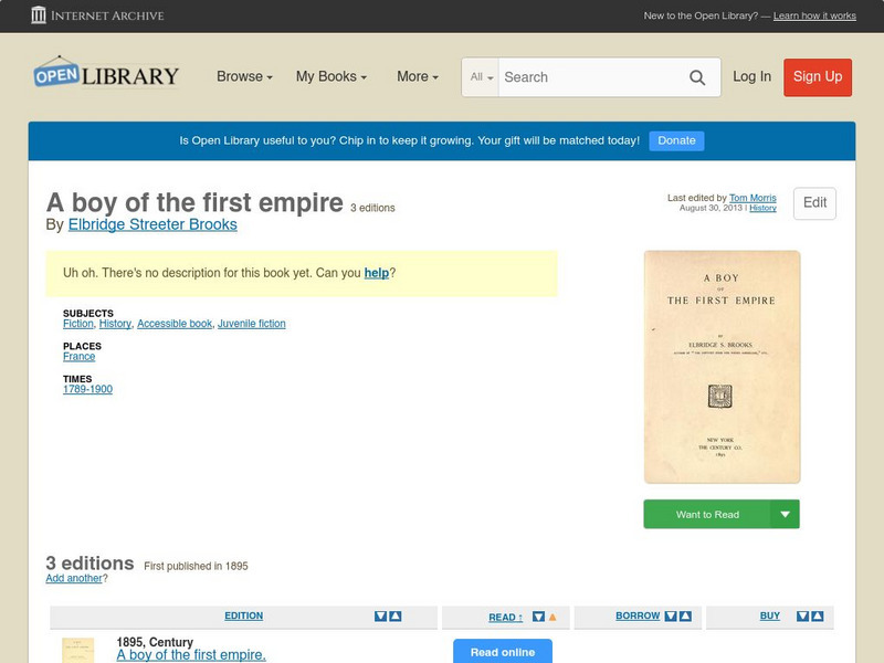 Open Library: A Boy of the First Empire eBook