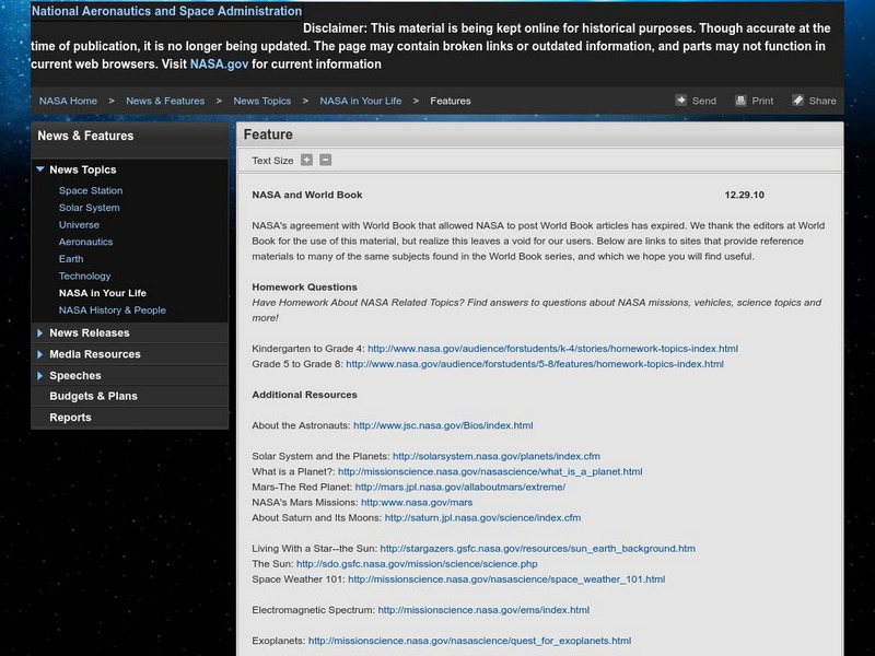 Nasa: Global Warming Unit Plan