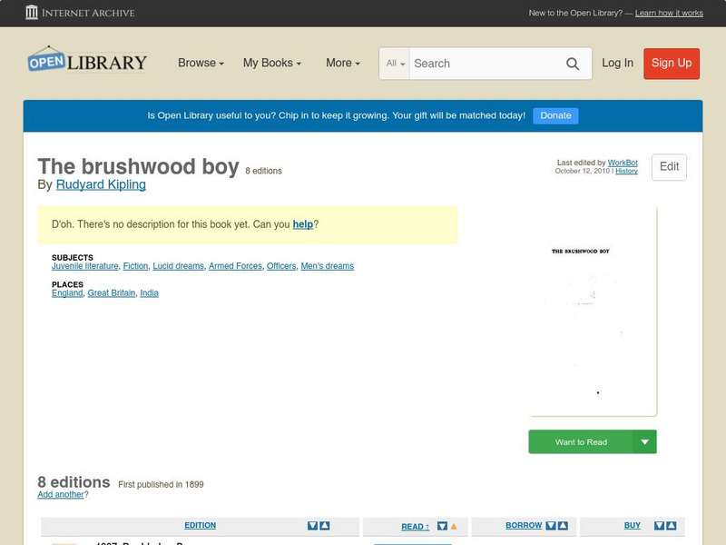 Open Library: The Brushwood Boy eBook