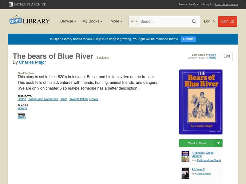 Open Library: The Bears of Blue River eBook Open Library: The Bears of Blue River eBook