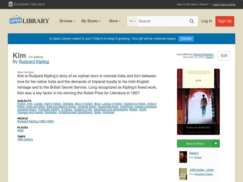 Open Library: Kim eBook