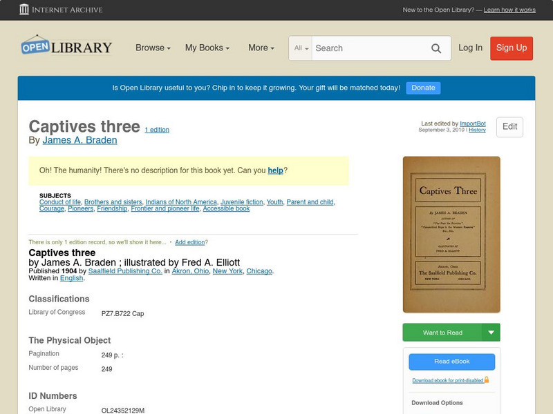 Open Library: Captives Three eBook Open Library: Captives Three eBook