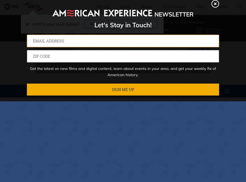 Pbs: American Experience: Mass Exodus From the Plains Website Pbs: American Experience: Mass Exodus From the Plains Website