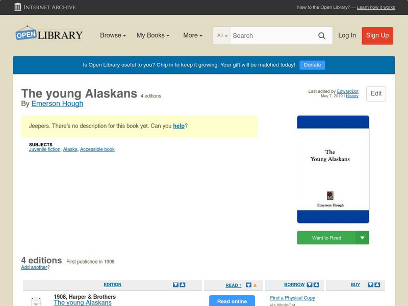 Open Library: The Young Alaskans eBook