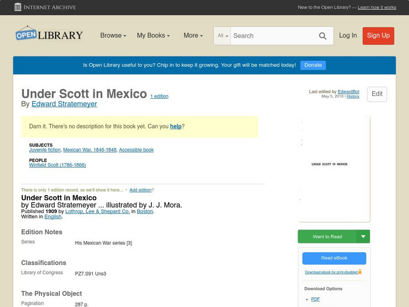 Open Library: Under Scott in Mexico eBook Open Library: Under Scott in Mexico eBook