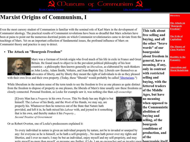 Marxist origins of communism activity for 9th 10th grade lesson planet