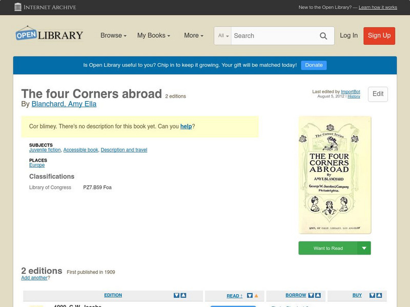 Open Library: The Four Corners Abroad eBook