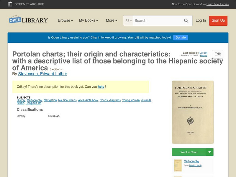 Open Library: Portolan Charts eBook