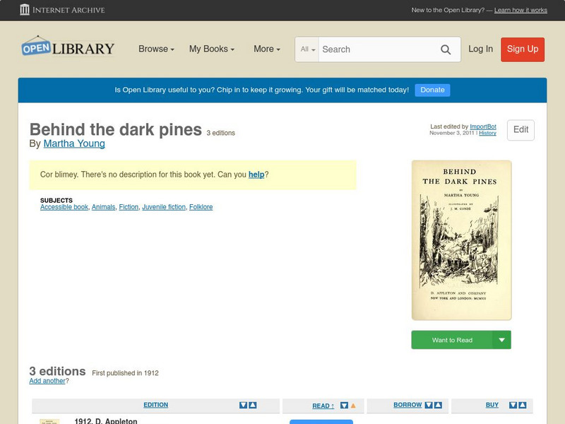 Open Library: Behind the Dark Pines eBook Open Library: Behind the Dark Pines eBook