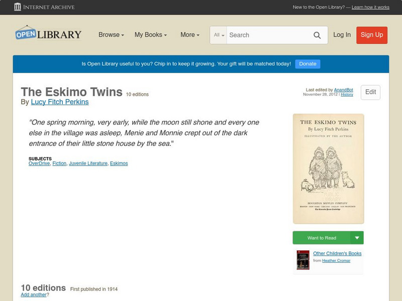 Open Library: The Eskimo Twins eBook Open Library: The Eskimo Twins eBook