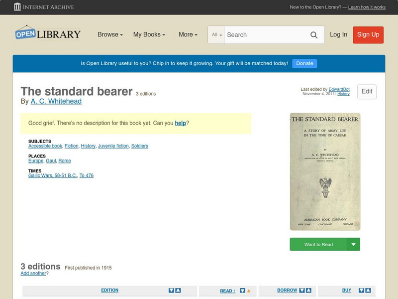 Open Library: The Standard Bearer eBook Open Library: The Standard Bearer eBook