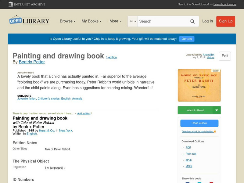 Open Library: Painting and Drawing Book eBook Open Library: Painting and Drawing Book eBook