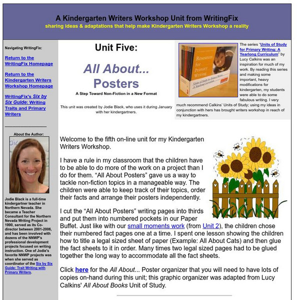 Writing Fix: All About Posters Lesson Plan Writing Fix: All About Posters Lesson Plan