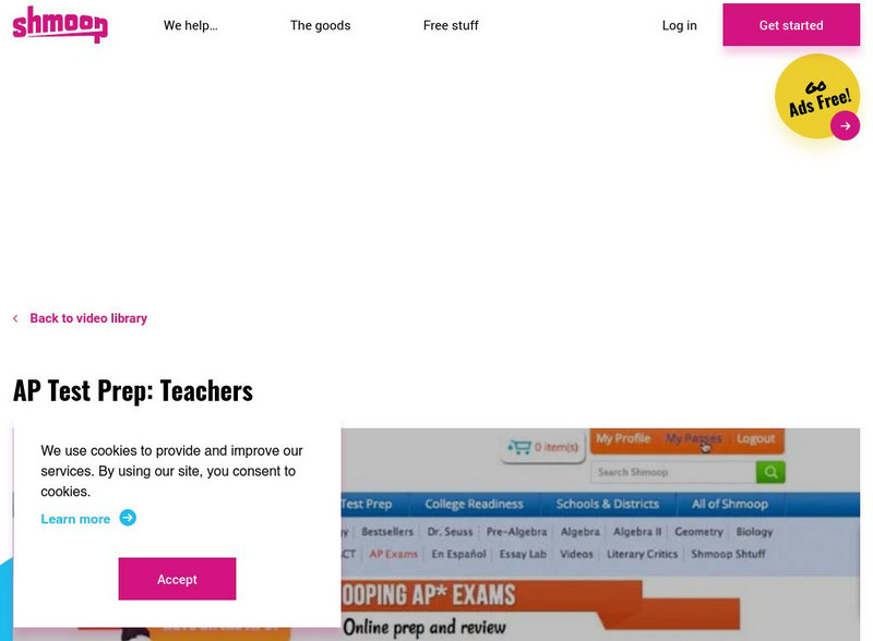 Shmoop: A Teacher's Guide to Ap Exam Prep Instructional Video Shmoop: A Teacher's Guide to Ap Exam Prep Instructional Video