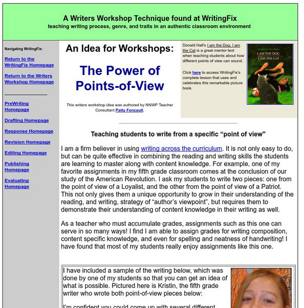 Writing Fix: The Power of Points of View Lesson Plan