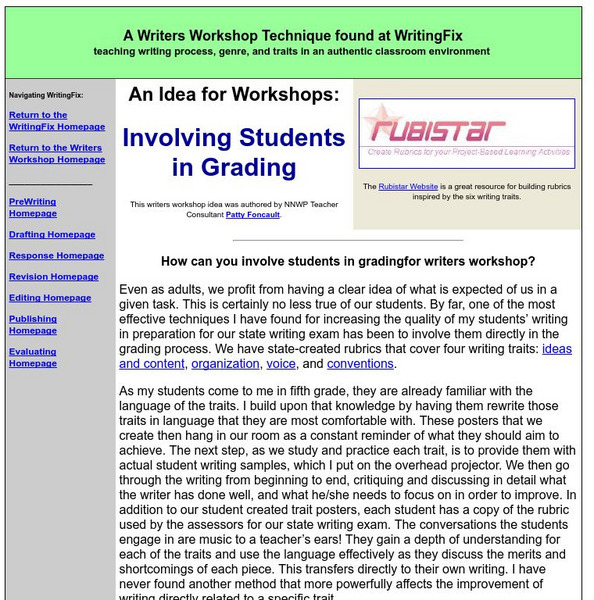 Writing Fix: Involving Students in Grading Professional Doc Writing Fix: Involving Students in Grading Professional Doc