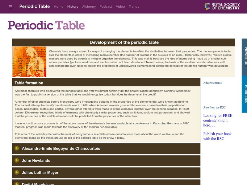 Visual Elements/history Handout Visual Elements/history Handout